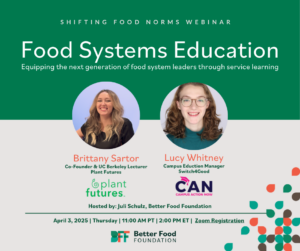 Food Systems Education Webinar